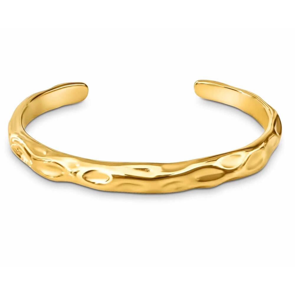 NEW ELLIE VAIL women's colby hammered cuff bracelet in gold